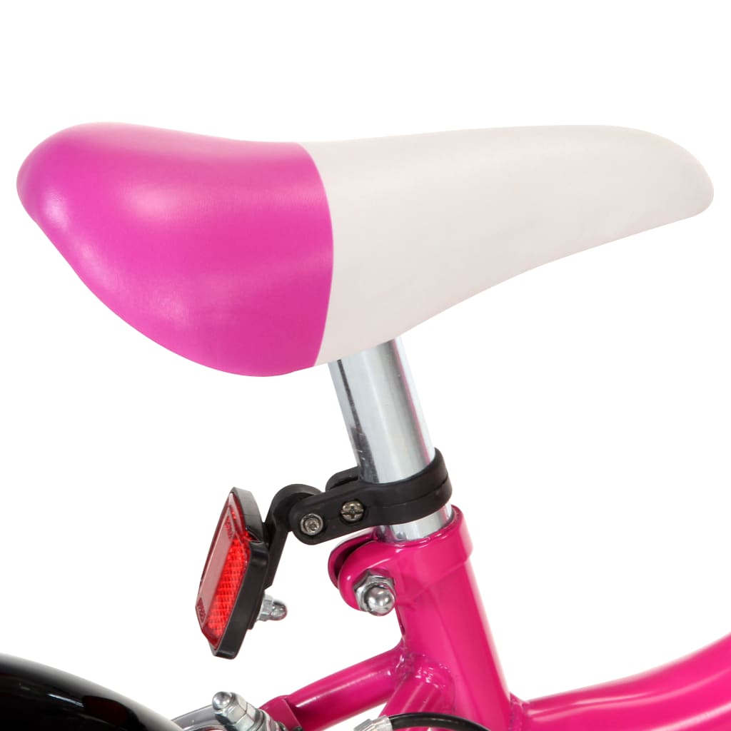 Vaikiškas dviratis, juodos ir rožinės spalvos, 14 colių ratai | Stepinfit