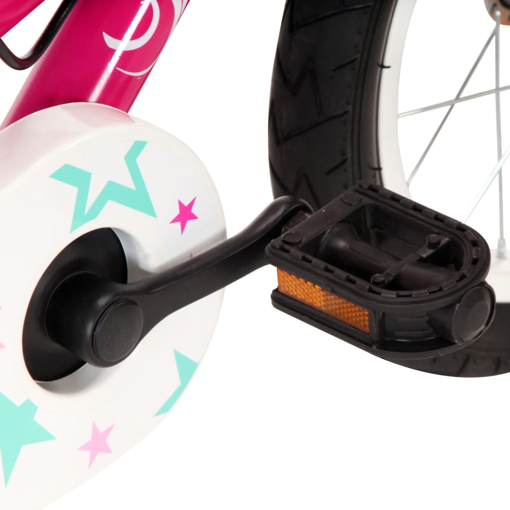 Vaikiškas dviratis, juodos ir rožinės spalvos, 14 colių ratai | Stepinfit