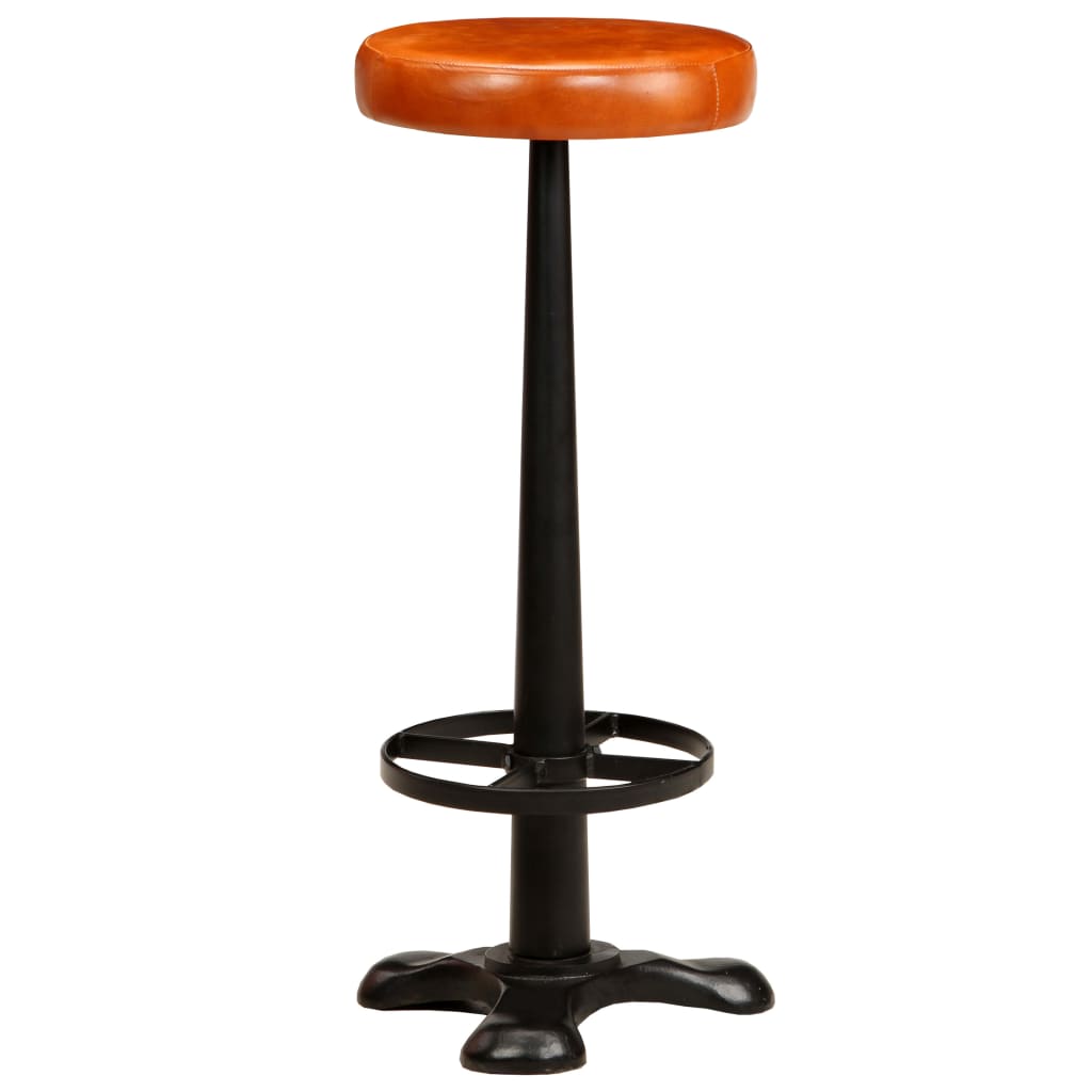 

vidaXL Barstoelen 2 st echt leer