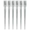 vidaXL Estacas de enterrar 6 pcs 7x7x75 cm aço galvanizado prateado