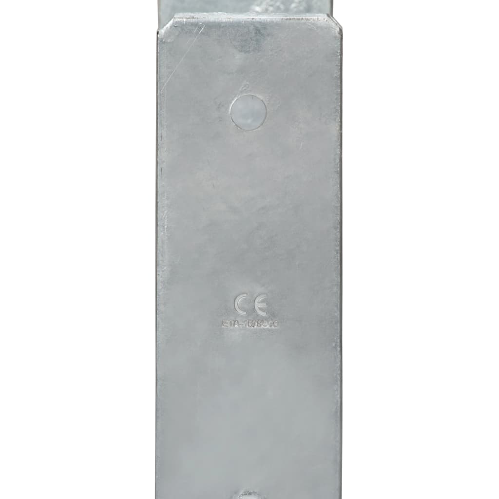 2 db ezüstszínű horganyzott acél kerítéshorgony 7 x 6 x 60 cm 