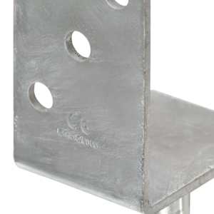 Plotové kotvy 6 ks stříbrné 8 x 6 x 30 cm pozinkovaná ocel - obrázek 6