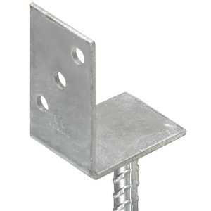 Plotové kotvy 12 ks stříbrné 8x6x30 cm pozinkovaná ocel - obrázek 5