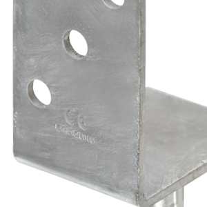 Plotové kotvy 12 ks stříbrné 8x6x30 cm pozinkovaná ocel - obrázek 6