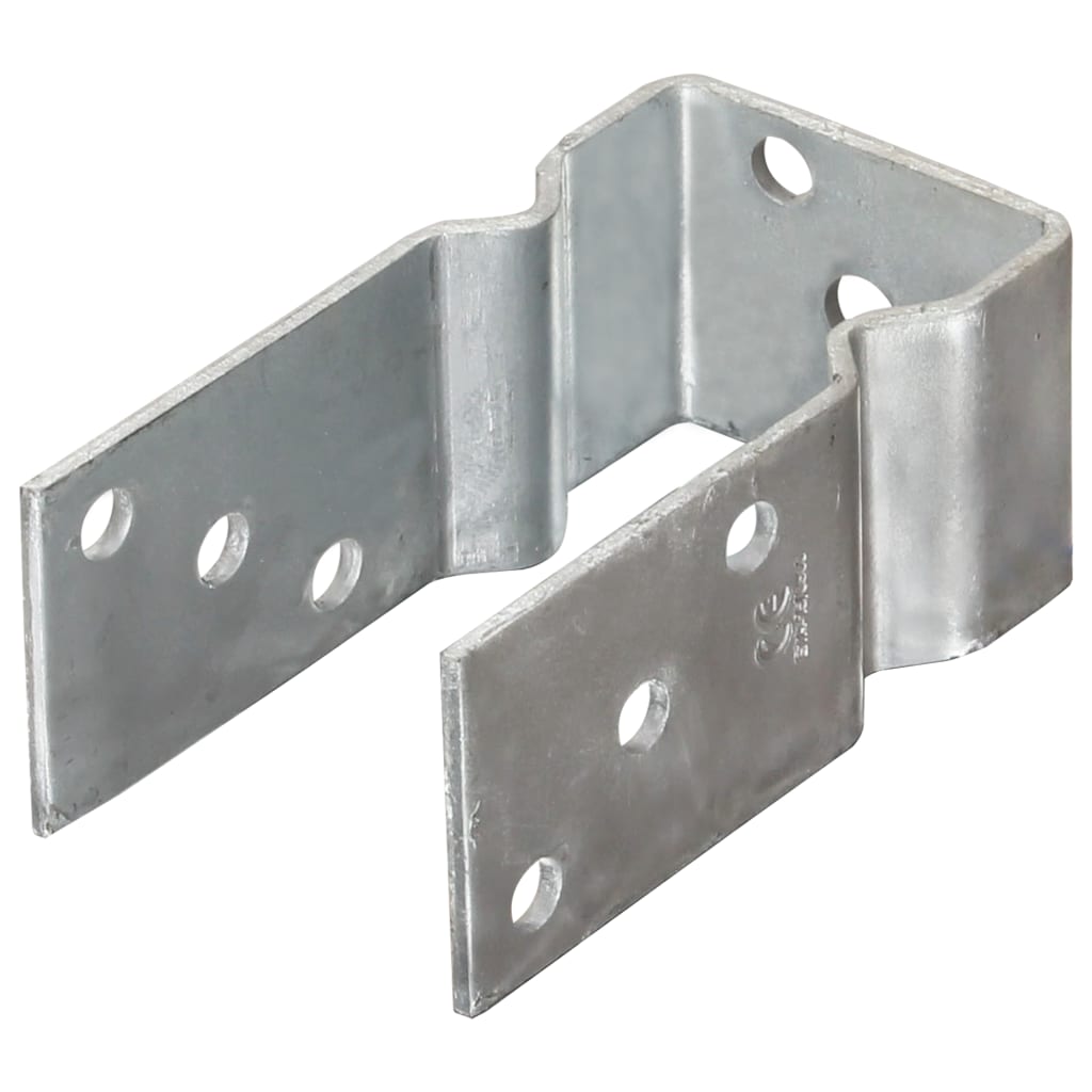 vidaXL Ancore de gard, 2 buc., argintiu, 7x6x15 cm, oțel galvanizat