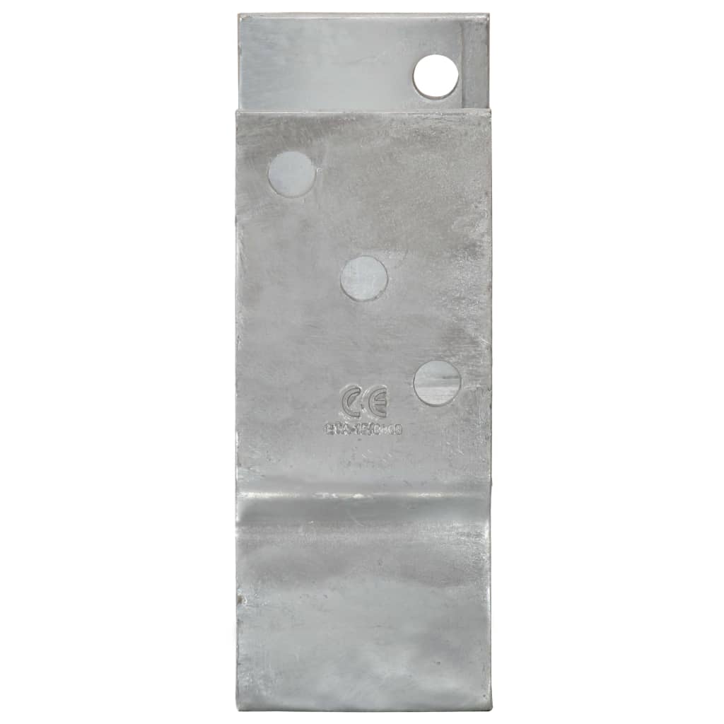 2 db ezüstszínű horganyzott acél kerítéshorgony 8 x 6 x 15 cm 