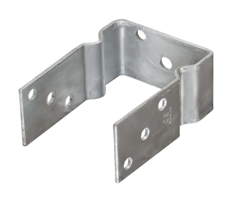 vidaXL Âncoras de vedação 2 pcs 10x6x15 cm aço galvanizado prateado