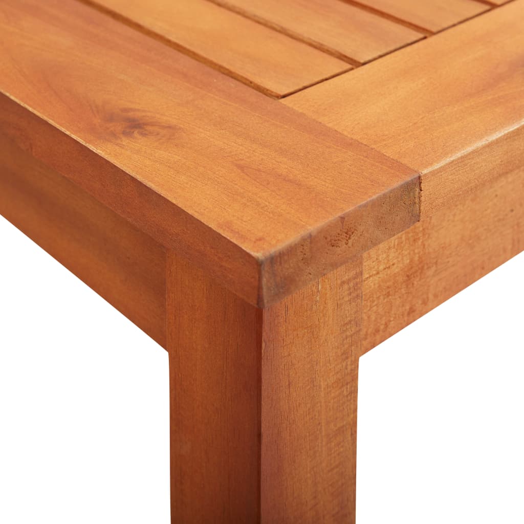 Drewniane meble jadalniane - Stół + 2 krzesła, brązowa rama, ciemnoszara poduszka