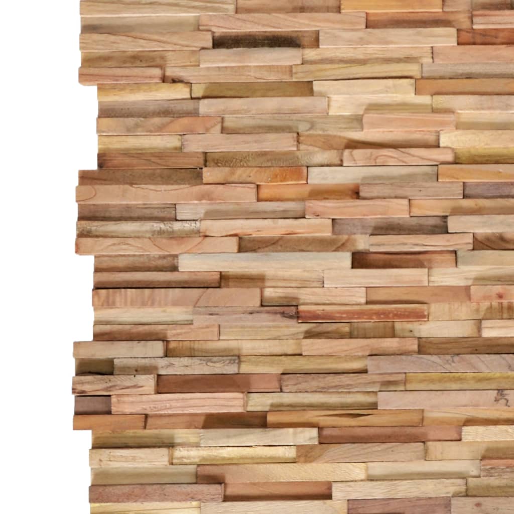 20 db tömör tíkfa 3D falburkoló panel 2 m² 