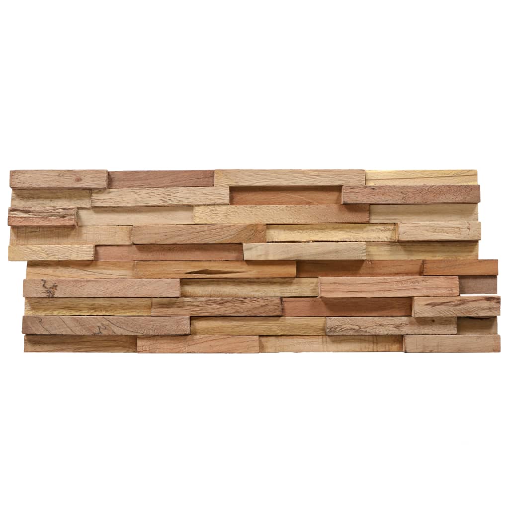 20 db tömör tíkfa 3D falburkoló panel 2 m² 