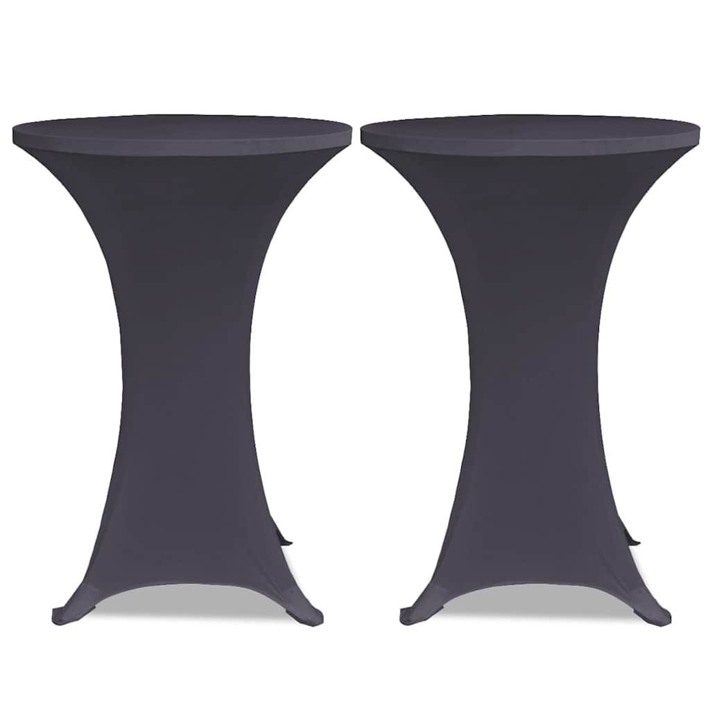 Thumbnail - vidaXL Stretch-Tischhussen 4 Stk. 80 cm Anthrazit