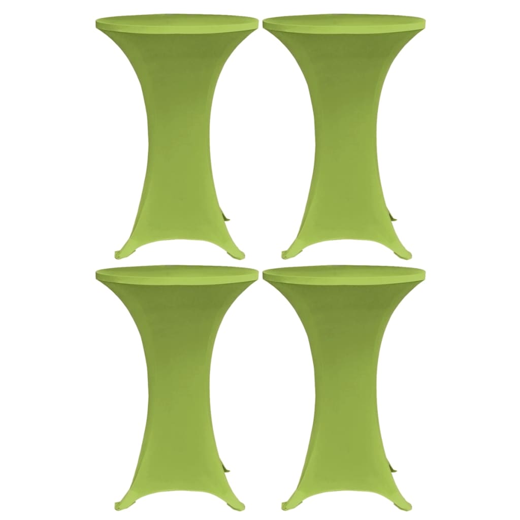 vidaXL HusÄƒ elasticÄƒ pentru masÄƒ, 4 buc., verde, 60 cm