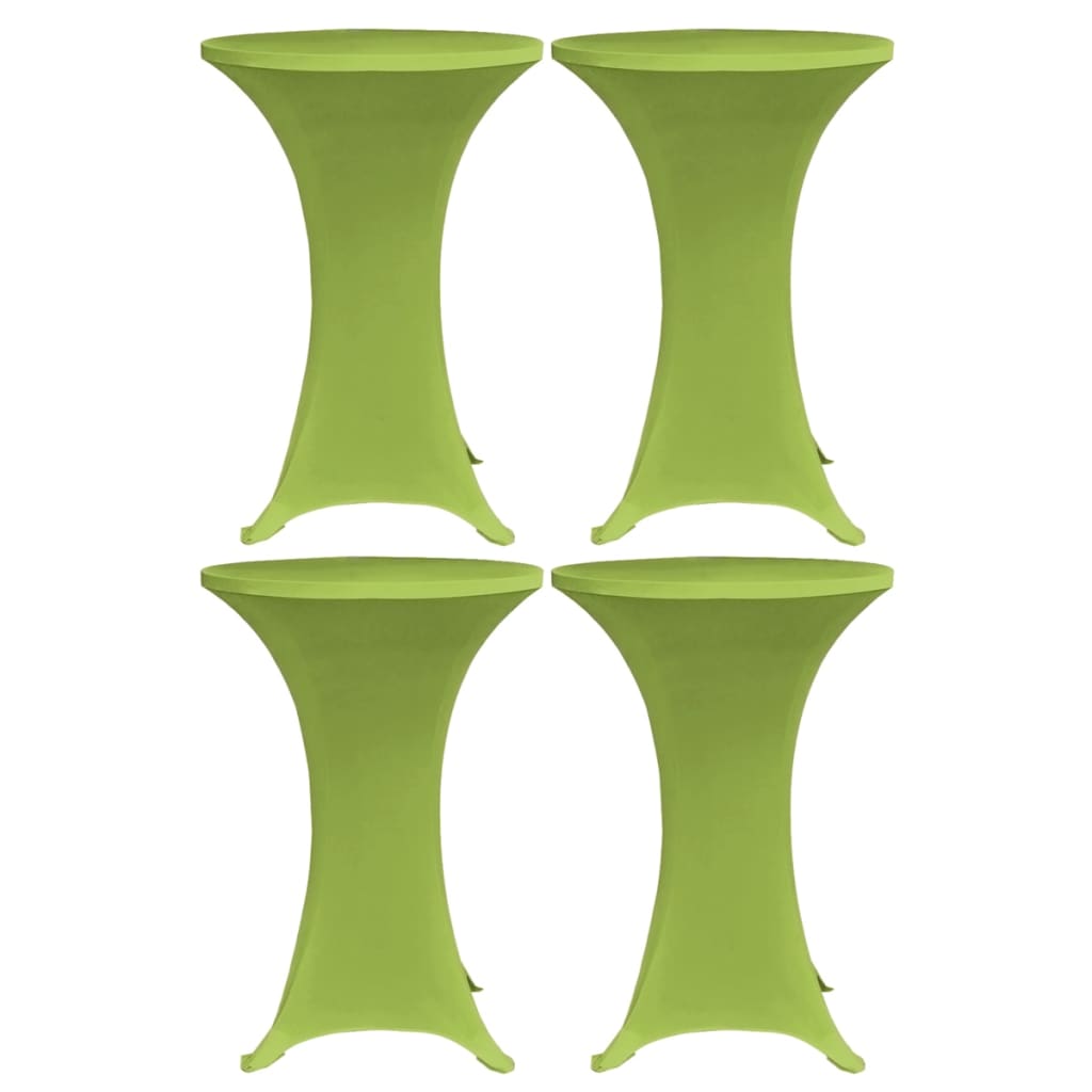 vidaXL Stretch-Tischhussen 4 Stk. 60 cm Grün