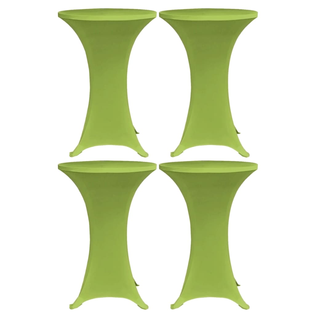 vidaXL Husă elastică pentru masă, 4 buc., verde, 70 cm vidaXL