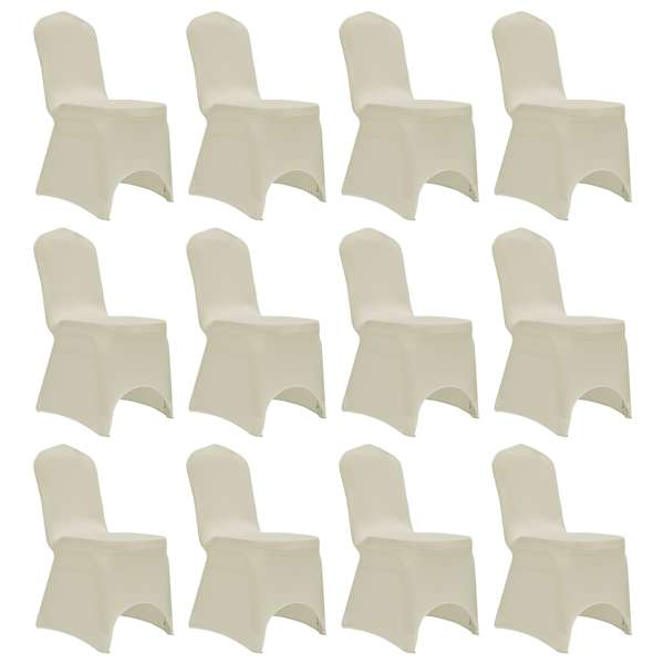 vidaXL toolikate, veniv, kreemjasvalge, 12 tk
