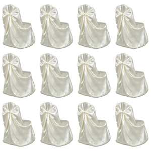 Prevleke za stol za poročne gostije 12 kosov krem