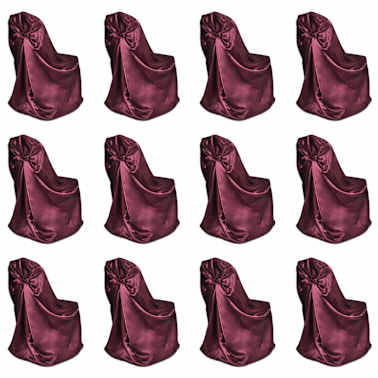 Vidaxl Housses De Chaise Pour Banquet De Mariage 12 Pcs Bordeaux