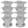 vidaXL &uuml;mmargused diivanijalad 8 tk, kroom, 60 mm