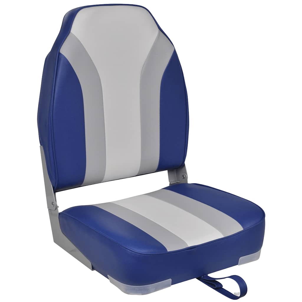

vidaXL Bootstoelen inklapbaar 2 st met hoge rugleuning