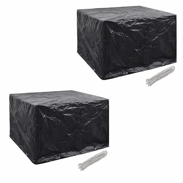 vidaXL aiam&ouml;&ouml;blikatted 2 tk 4 inimesele pol&uuml;rotang 8 avaga 113x113 cm