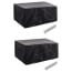  vidaXL 2 db 4 személyes polyrattan szett huzat 8 lyukkal 180 x 140 cm termék 2. képe