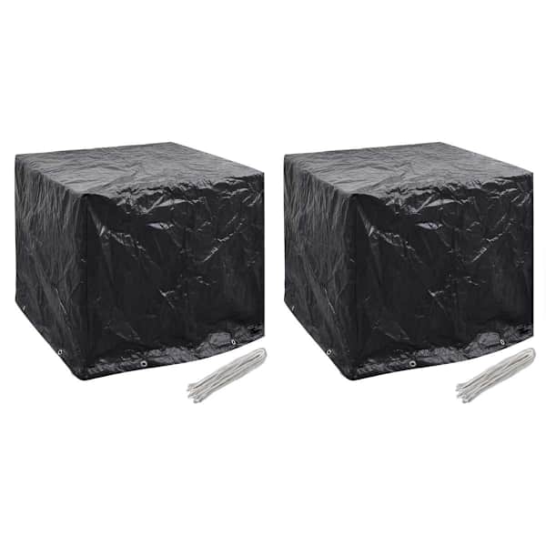 vidaXL aia veepaagikatted 2 tk 8 kinnitusavaga, 116 x 100 x 120 cm
