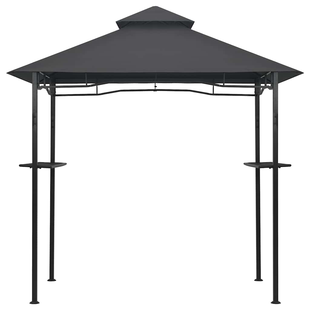 vidaXL BBQ-huvimaja 240x150x255 cm antrasiitti teräs