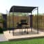  vidaXL antracitszürke acél grillpavilon 215 x 150 x 220 cm termék 2. képe