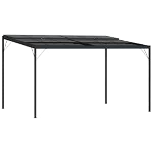 vidaXL katusega varjualune, antratsiit, 4x3x2,5 m, alumiinium ja teras