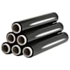 vidaXL kaubaaluste pakkekile rullid 6 tk, must 23 &micro;m 624 m