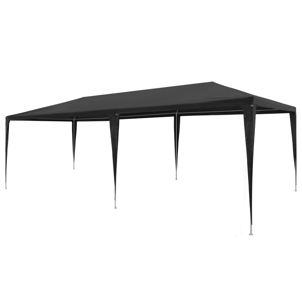 

vidaXL Party Tent 9.8'x29.5' PE Anthracite