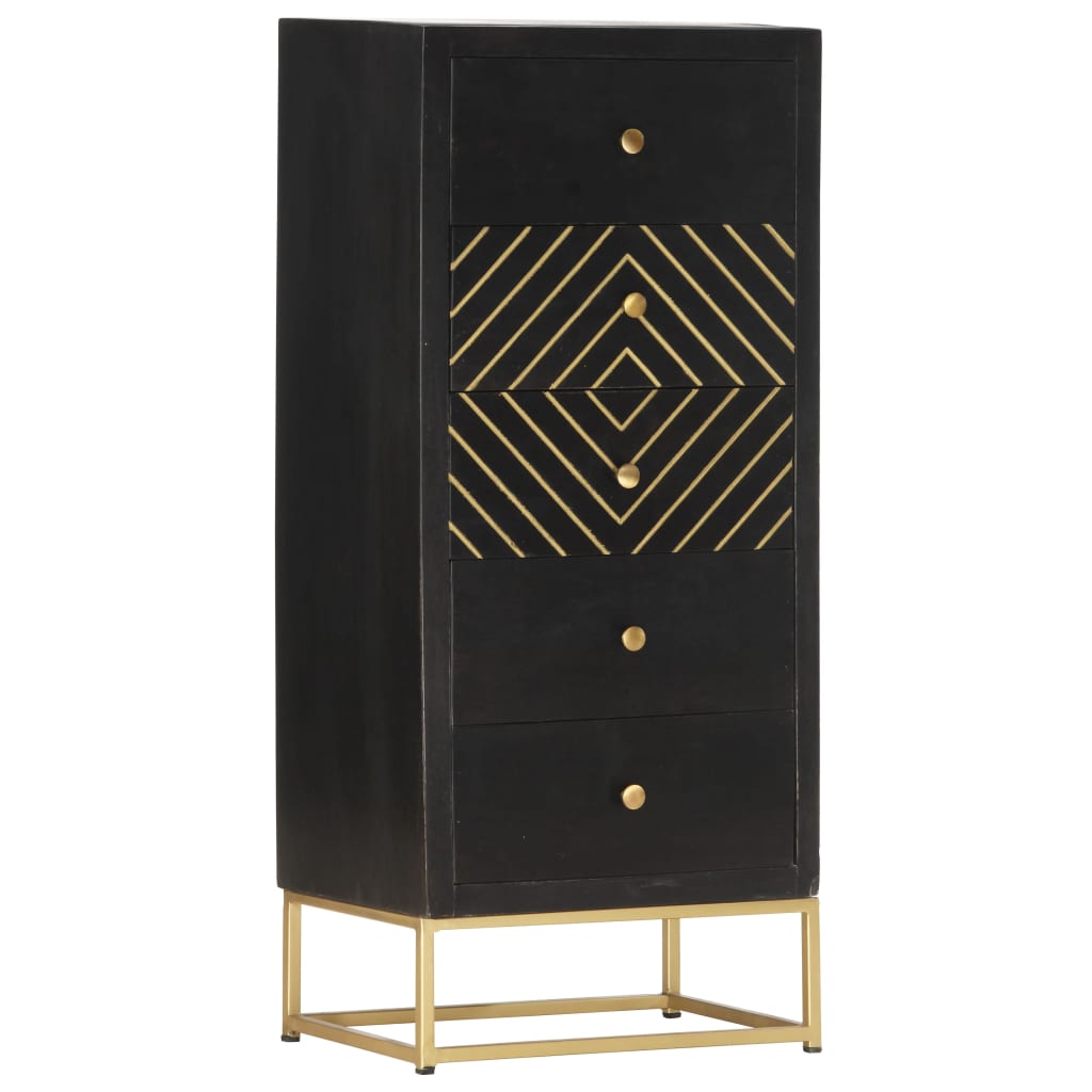Schubladenschrank Kommode Sideboard Anrichte Schrank Mango Massivholz soldes vidaXL