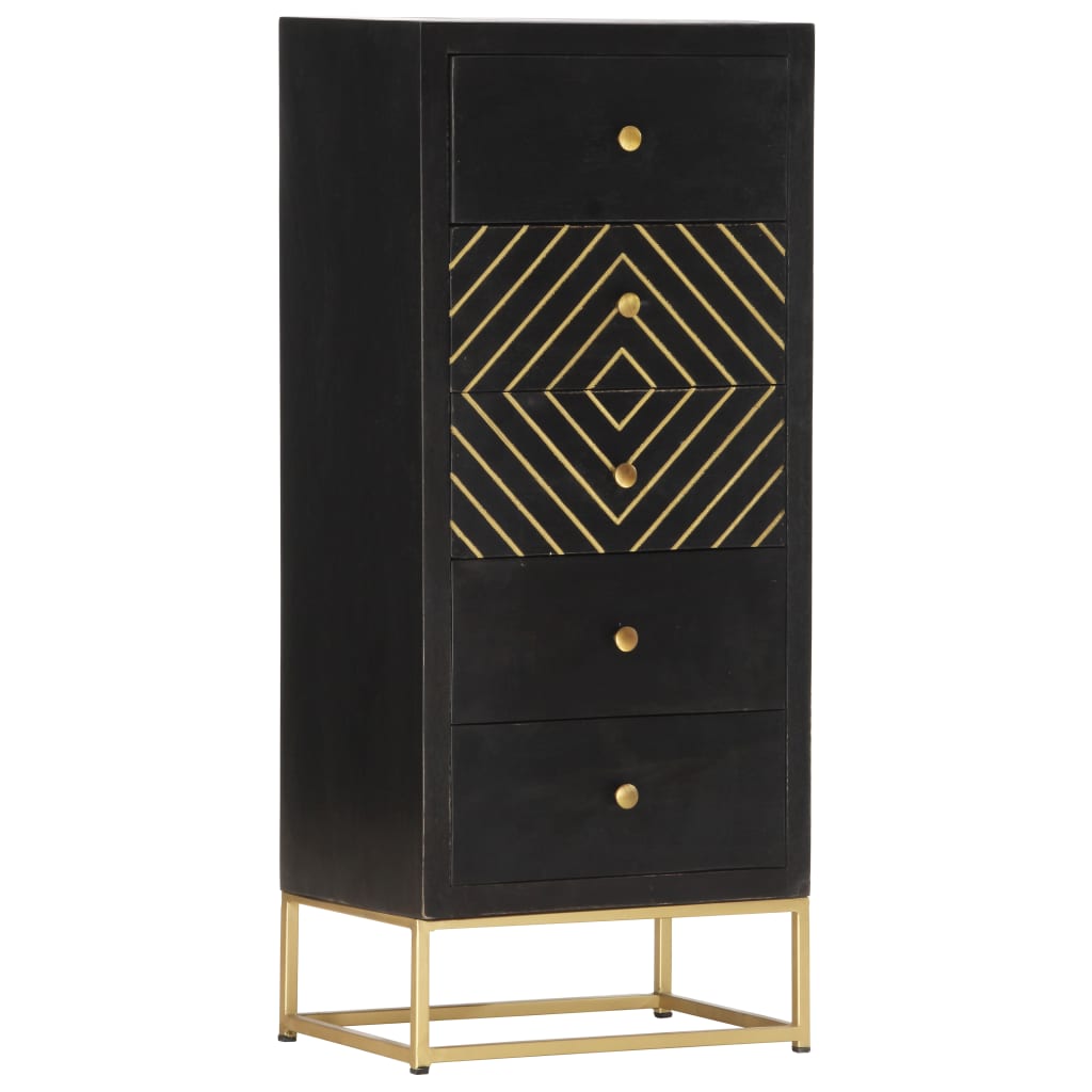 Cajonera Armario Auxiliar de Cajones Cómoda Aparador Madera vente en gros Maciza Mango vidaXL