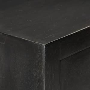 Komoda se zásuvkami černá a zlatá 45x30x105cm masivní mangovník - obrázek 6