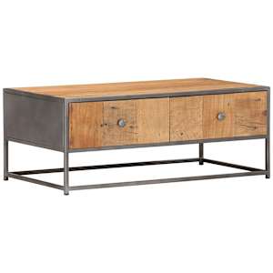 Konferenční stolek 90 x 50 x 35 cm masivní recyklované dřevo - obrázek 11