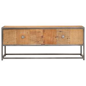 Konferenční stolek 90 x 50 x 35 cm masivní recyklované dřevo - obrázek 3