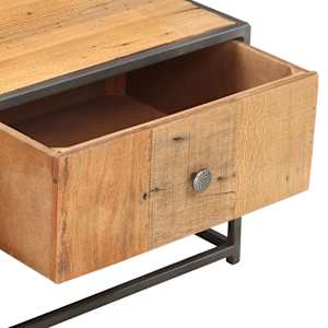 Konferenční stolek 90 x 50 x 35 cm masivní recyklované dřevo - obrázek 4