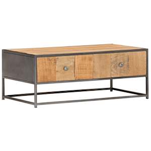 Konferenční stolek 90 x 50 x 35 cm masivní recyklované dřevo - obrázek 9