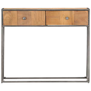 Konzolový stolek 90 x 30 x 75 cm masivní recyklované dřevo - obrázek 3