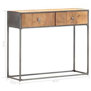 Konzolový stolek 90 x 30 x 75 cm masivní recyklované dřevo - obrázek 6