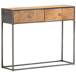 Konzolový stolek 90 x 30 x 75 cm masivní recyklované dřevo - obrázek 9