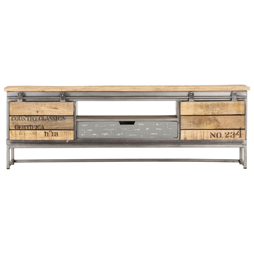 

vidaXL Tv-meubel 120x30x40 cm massief mangohout