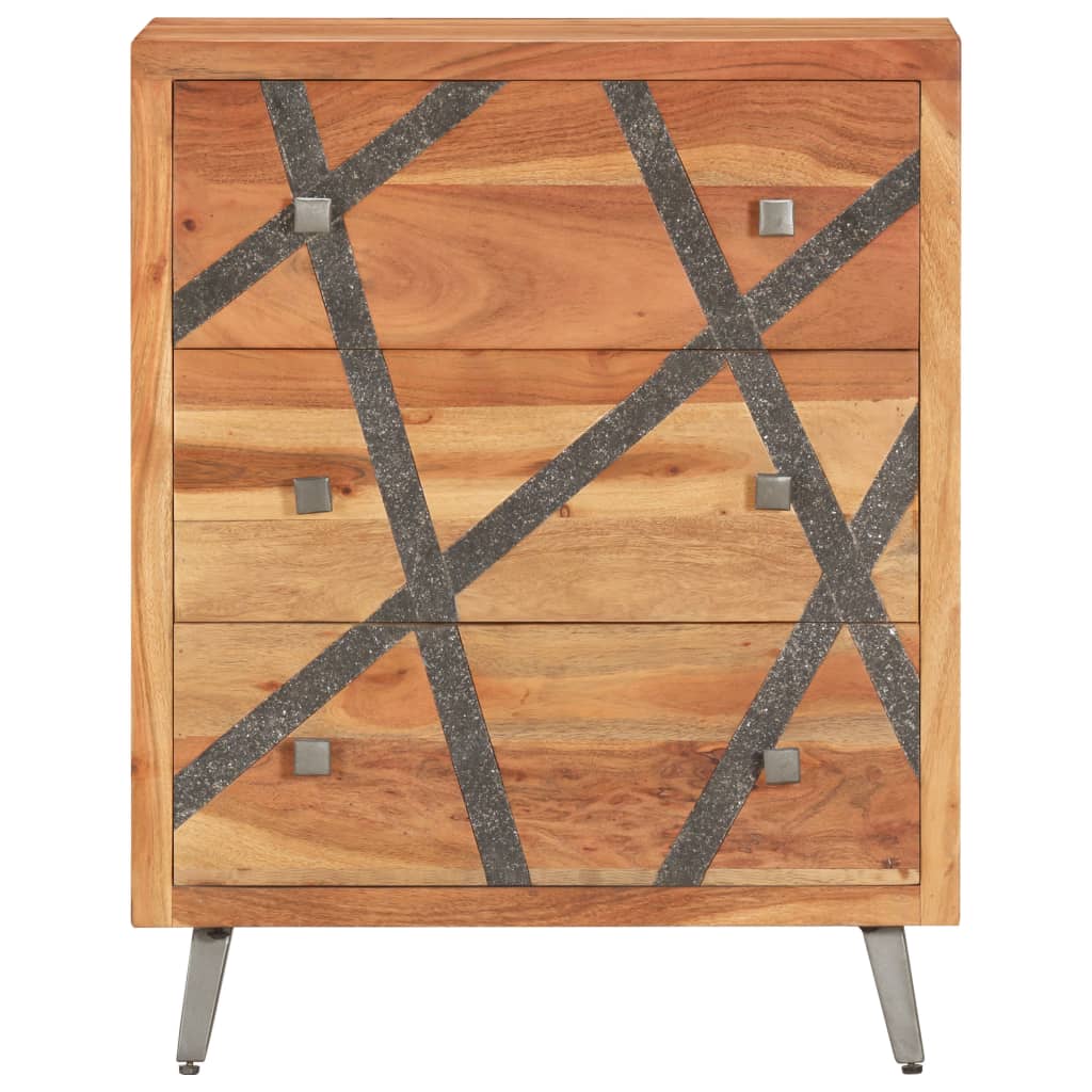 vidaXL Servantă, 60x30x75 cm, lemn masiv de acacia