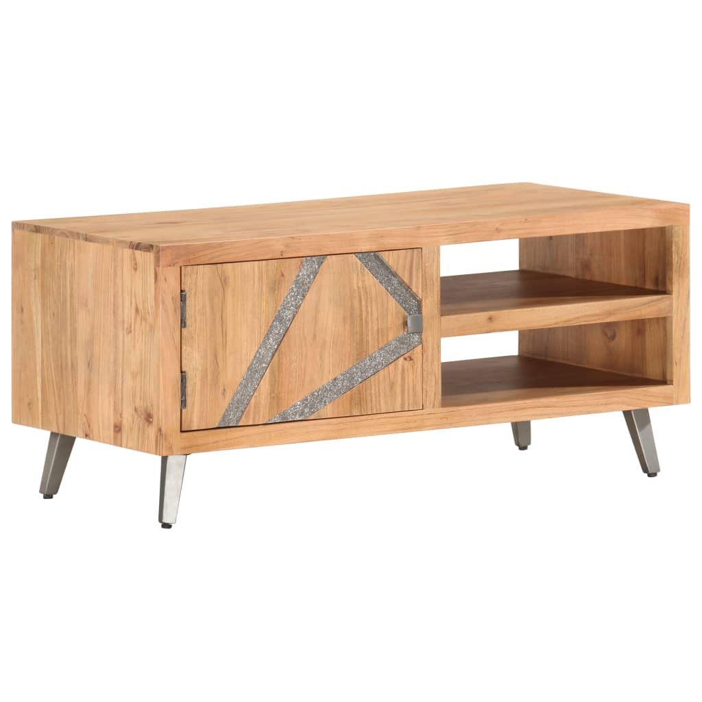 vidaXL Table basse 90x45x40 cm Bois d'acacia massif