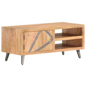 Konferenční stolek 90 x 45 x 40 cm masivní akáciové dřevo - obrázek 11