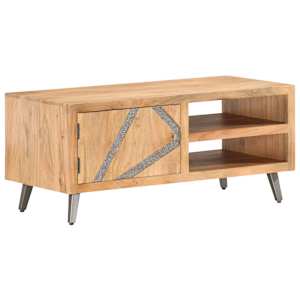 Konferenční stolek 90 x 45 x 40 cm masivní akáciové dřevo - obrázek 8