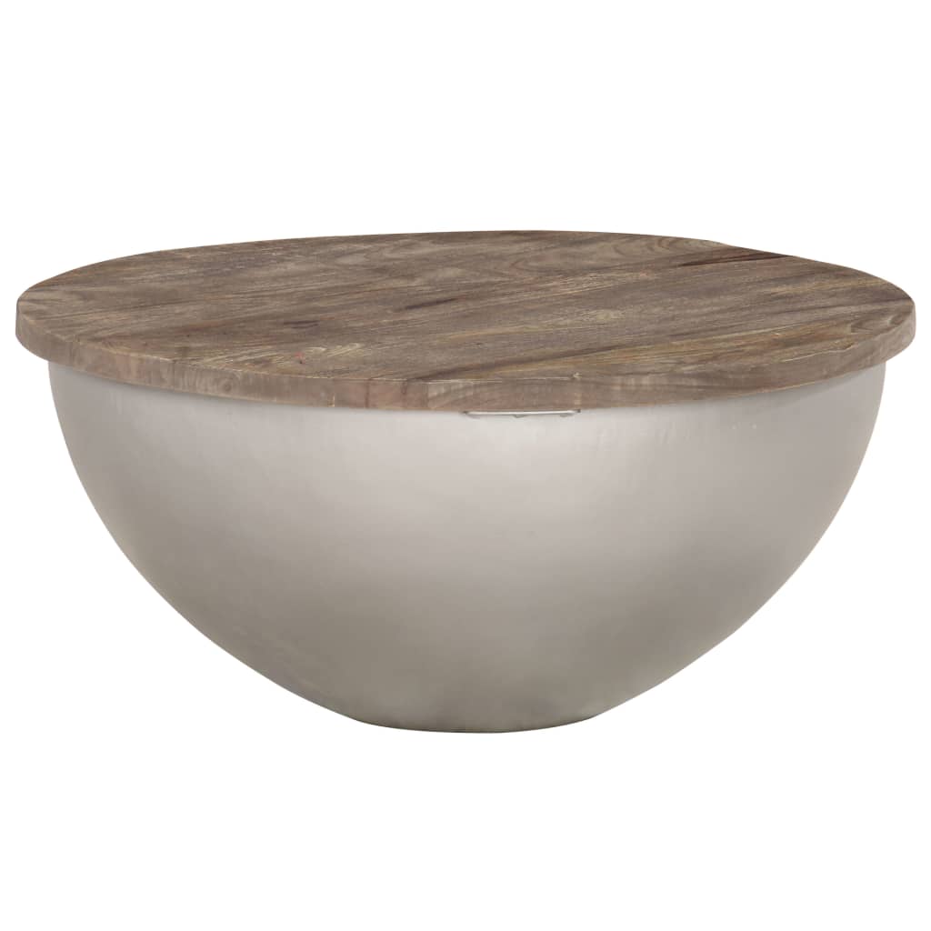 vidaXL Măsuță de cafea în formă de bol Ø60 cm, lemn masiv mango vidaXL