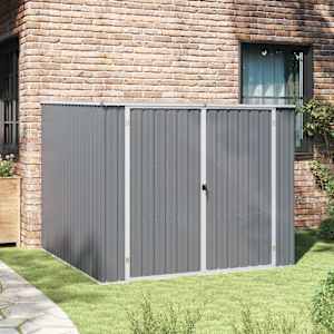 Vrtna lopa siva 195x198x159 cm pocinkano jeklo