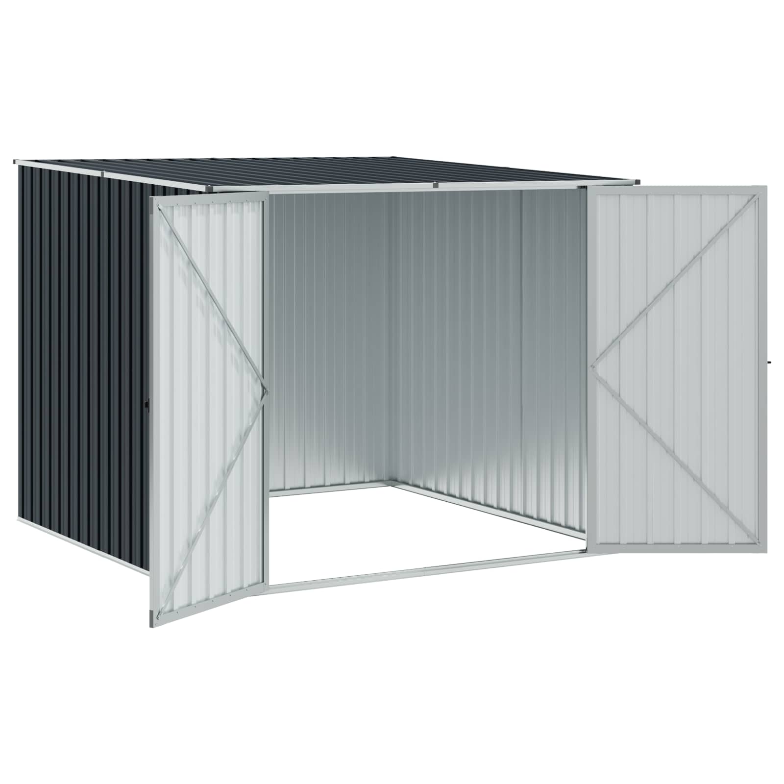 Tuinschuur 195x198x159 cm gegalvaniseerd staal antraciet - Afbeelding 7