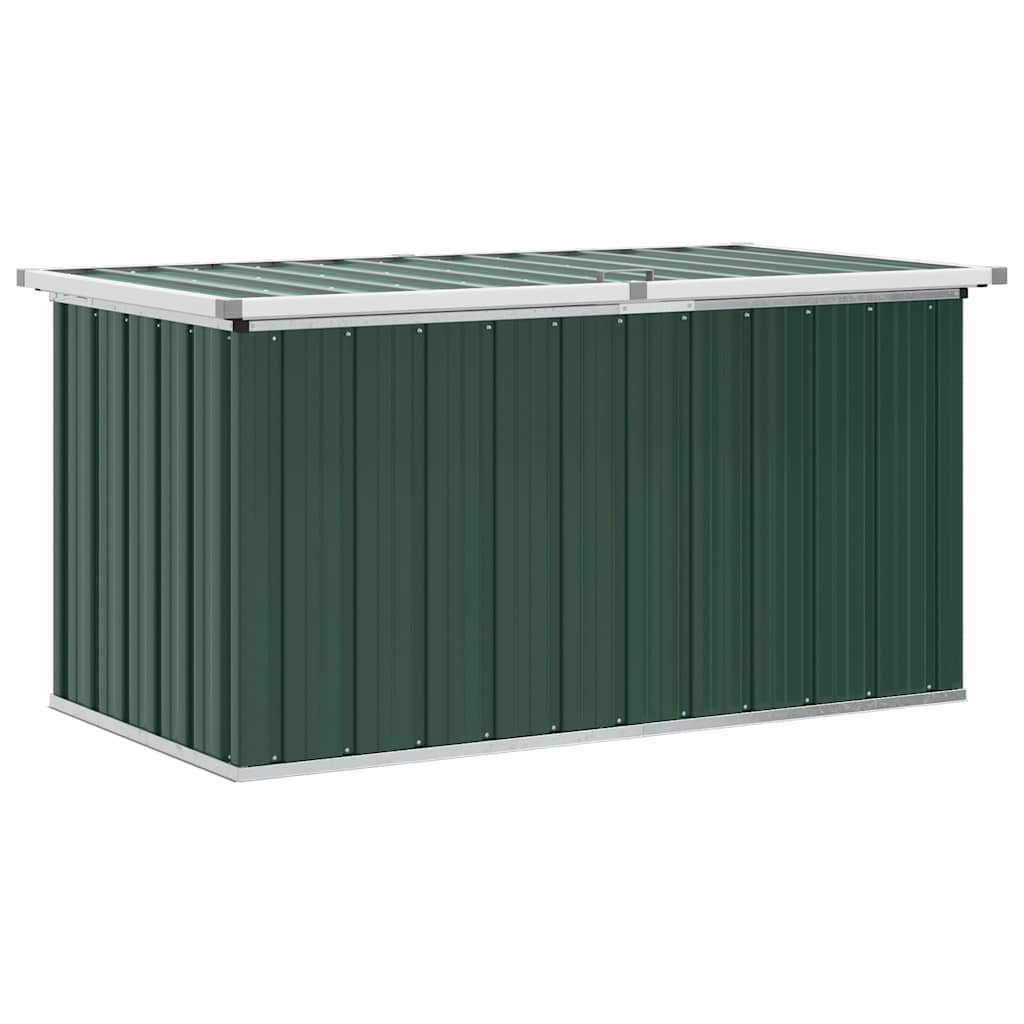 vidaXL Ladă de grădină verde 129x67x65 cm